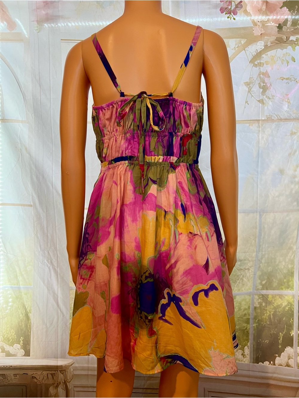 Steve Madden Pink and Purple Floral Mini Dress - Picture 5 of 7